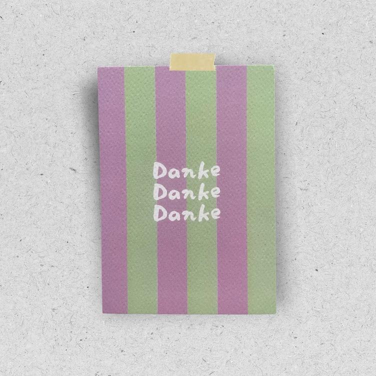 Postkarte 'Danke' | Recyclingpapier